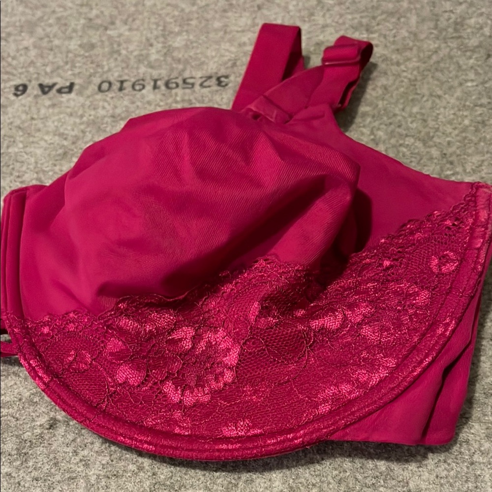 Vanity Fair Dark Pink Full-Coverage Bra with Satin Finish - Picture 7 of 7